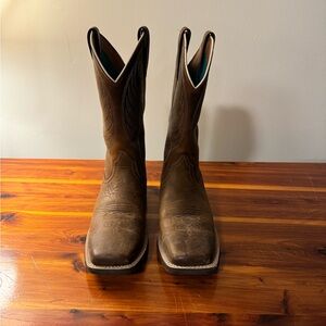 Ariat Brown Leather Heeled Boots
